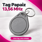 Tag Papaiz 13.56MHz Cinza Fechadura Digital: uma tag uma unidade