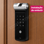 Fechadura Digital Yale YDF40a BP: instalacao de embutir