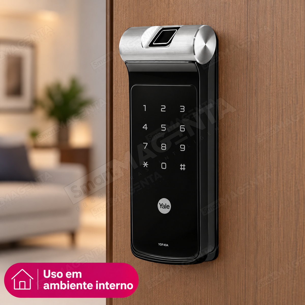 Fechadura Digital Yale YDF40a BP: uso em ambiente interno