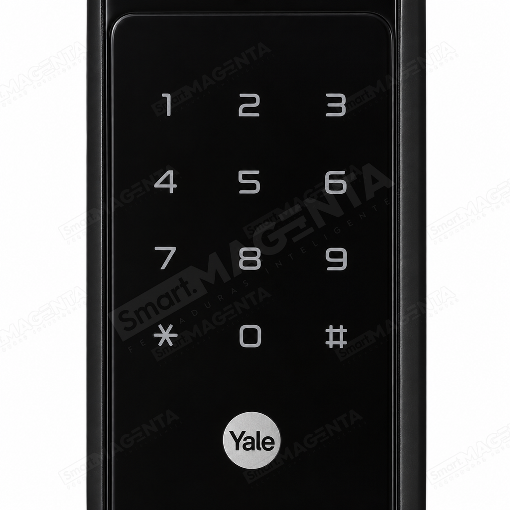 Fechadura Digital Yale YDF40a BP: detalhe do painel