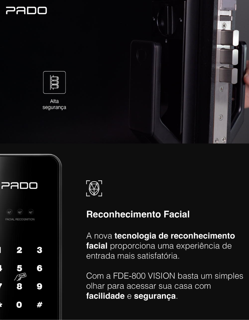 Fechadura Pado FDE800 Vision Reconhecimento Facial TTlock — foto 6