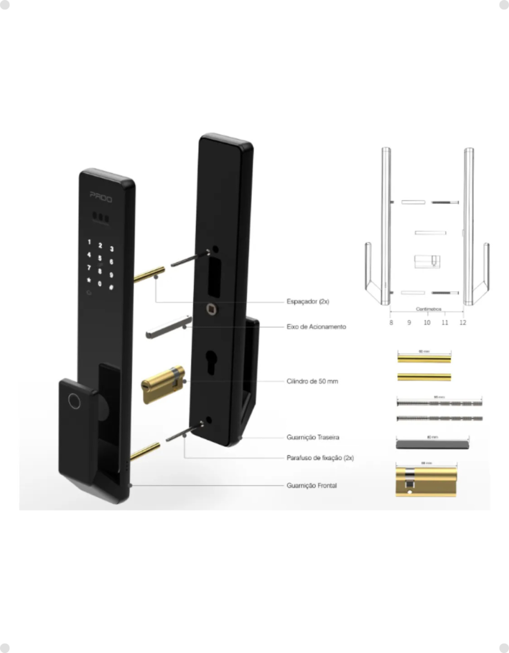 Fechadura Pado FDE800 Vision Reconhecimento Facial TTlock — foto 8
