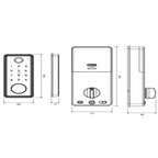 Fechadura Digital Imab D120 Prata Rolete TTlock — foto 8
