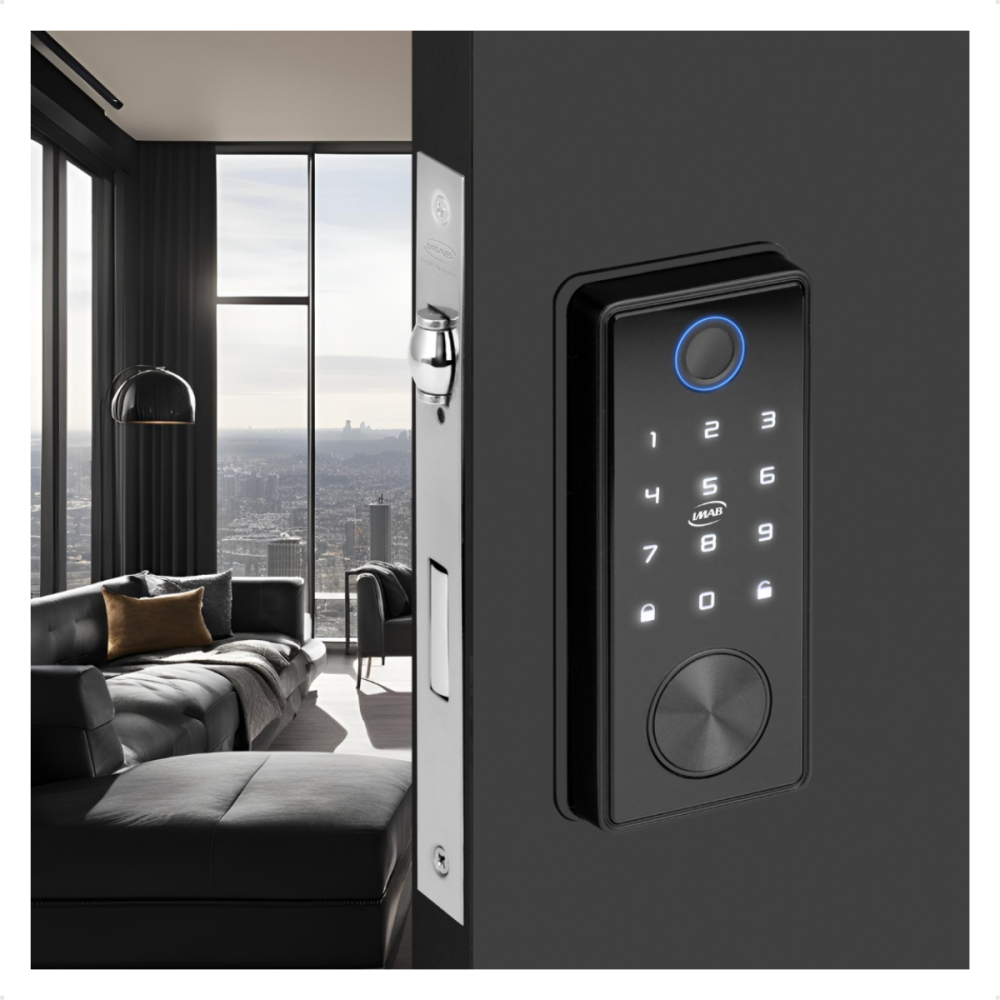 Fechadura Digital Imab D120 Preta Rolete TTlock — foto 2