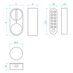 Fechadura Digital Lockin G30 Portas Blindadas Euro — foto 5