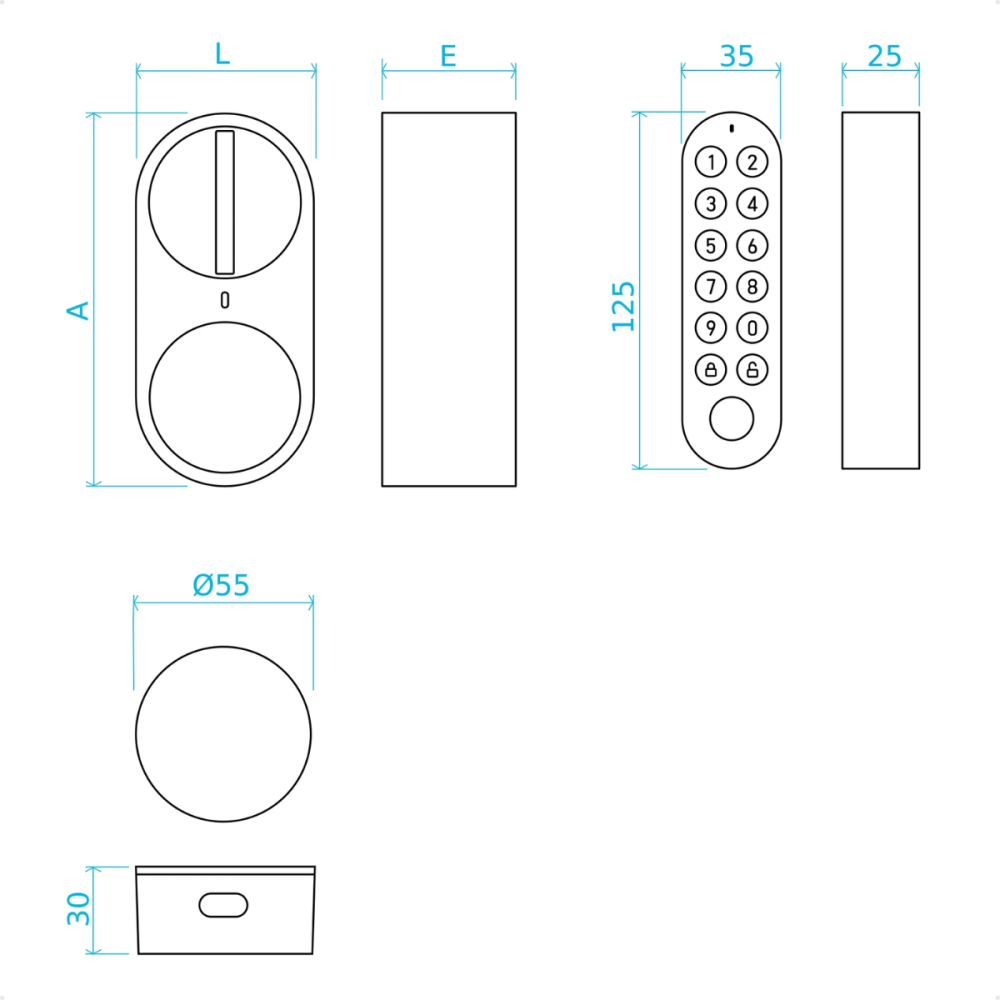 Fechadura Digital Lockin G30 Portas Blindadas Euro — foto 5