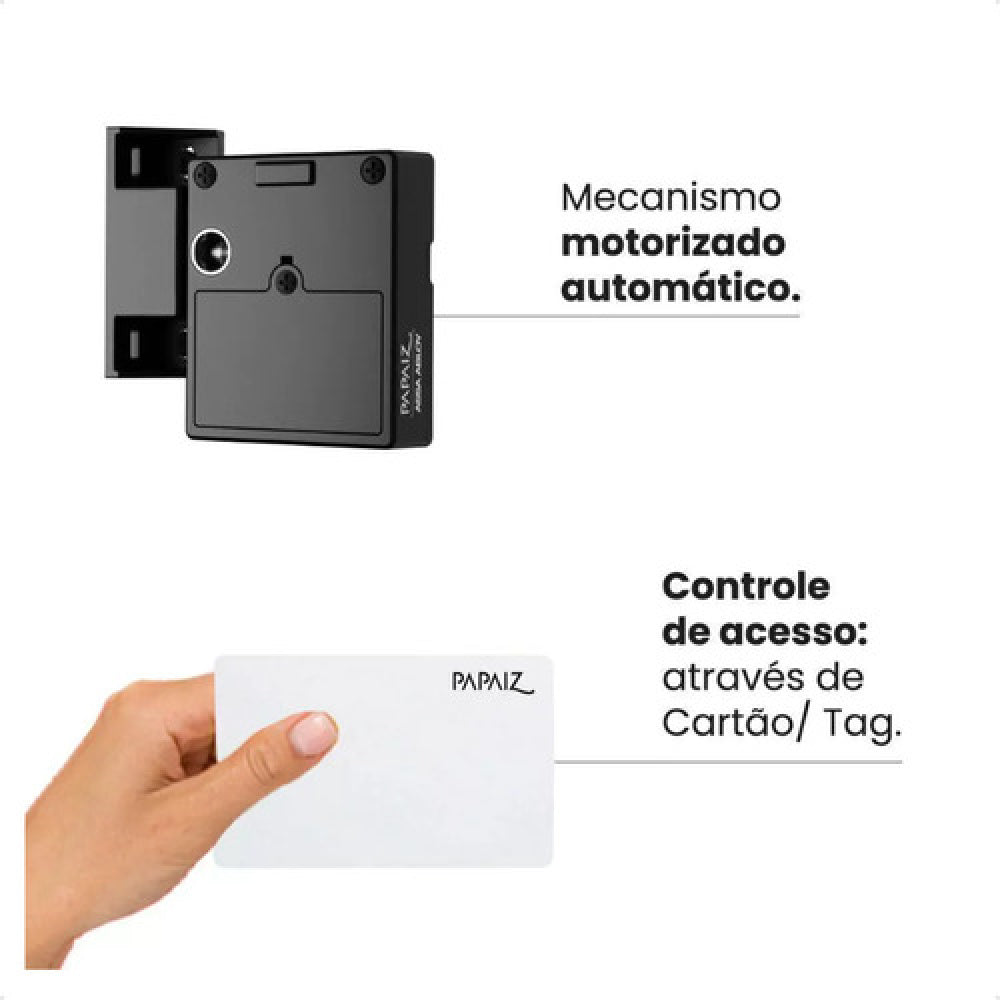 Fechadura Eletrônica Invisível para Móveis Papaiz 1002 — foto 5