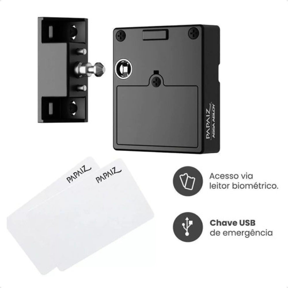 Fechadura Eletrônica Invisível para Móveis Papaiz 1002 — foto 4