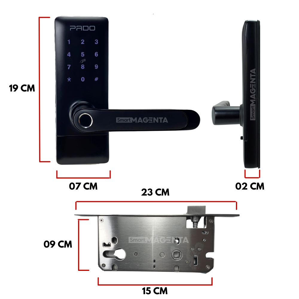 Fechadura Digital Pado FDE-300W Externa IP55 App TTLock — foto 3