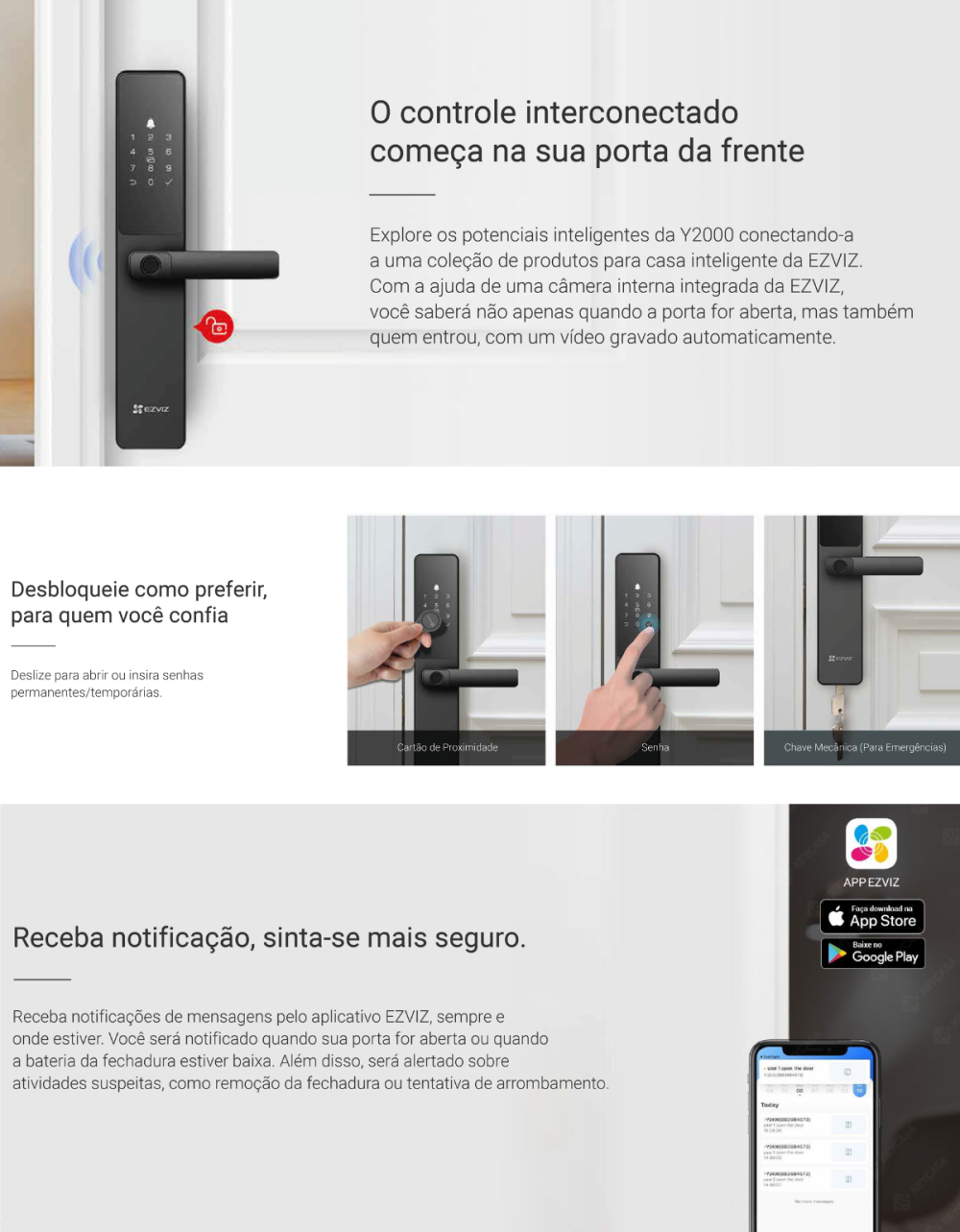 Fechadura Ezviz Y2000 — foto 3