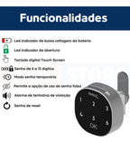 Fechadura Eletrônica Papaiz M1602 Móveis Madeira — foto 8