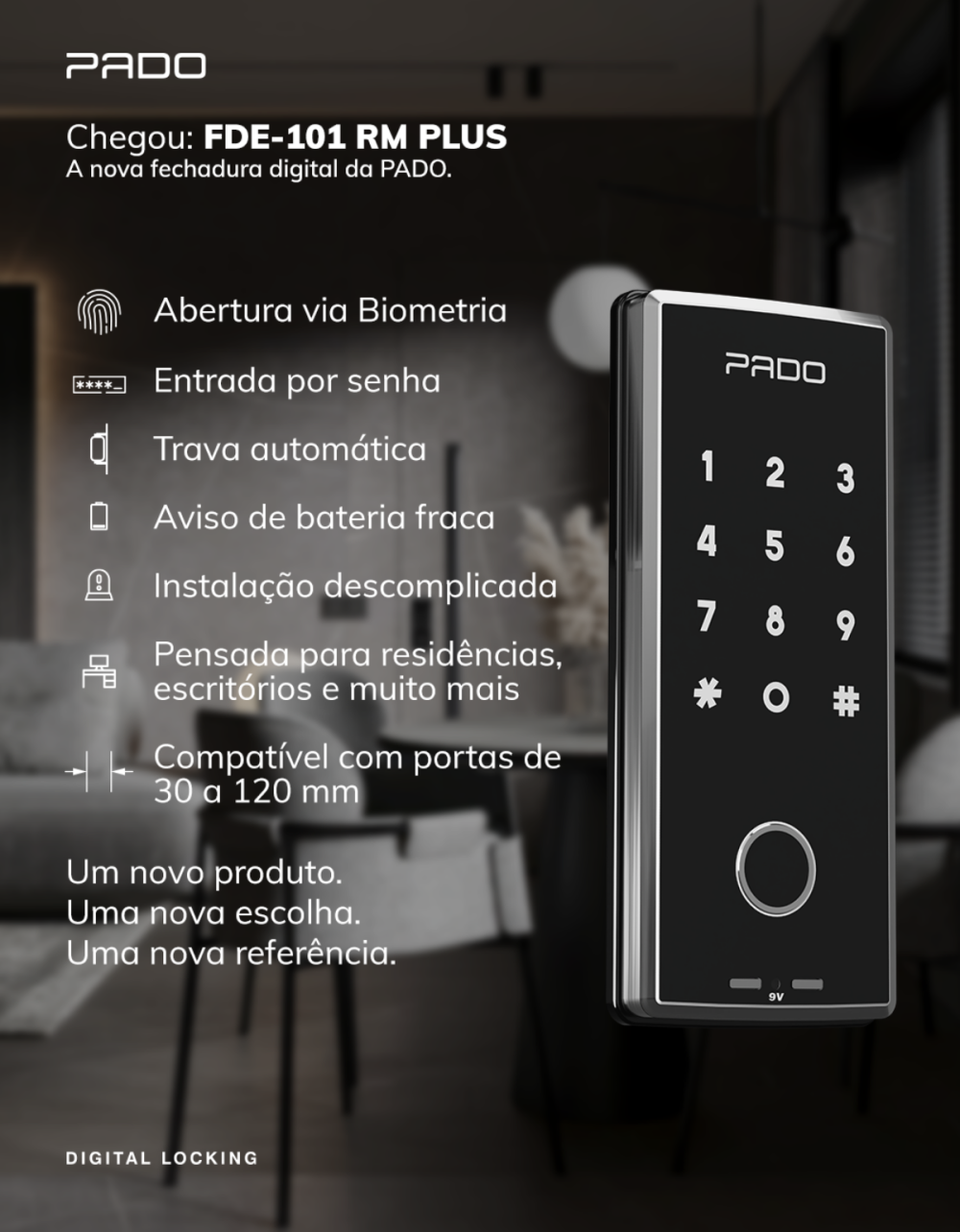 Fechadura Pado FDE 101rm Plus — foto 2
