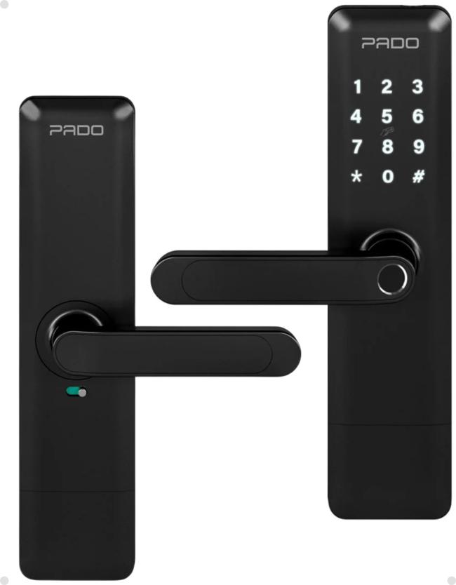 Fechadura Digital Inteligente de Embutir Biometrica Senha Numérica Cartão RFID App Pado Fde-600w Com Gateway Wifi