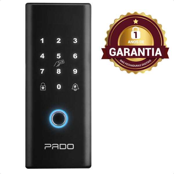 Fechadura Digital Pado FDV201 — Vidro com Biometria e App TTlock