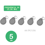 Kit 5 Chaveiros RFID 13,65MHz Papaiz   Controle de Acesso Seguro e Prático para Fechaduras — foto 4